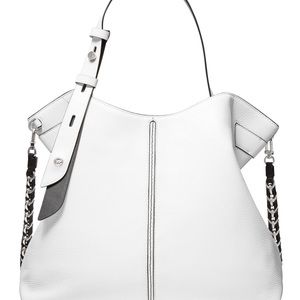 White Micheal Kors Downtown Astor Large